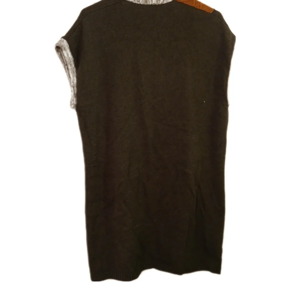 DG Simpli Zen Women's Multicolor Knit Open Cardigan Cozycore Vest Size Small - Picture 5 of 8